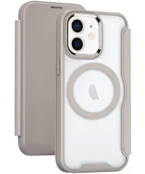 Apple iPhone 11 Hoesje met MagSafe Book Case Khaki