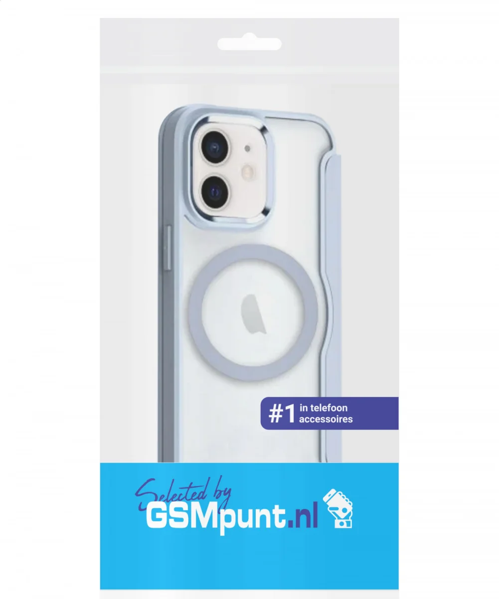 Apple iPhone 12 / 12 Pro Hoesje met MagSafe Book Case Blauw afbeelding 7