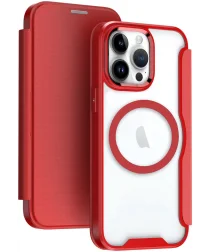 Apple iPhone 12 / 12 Pro Hoesje met MagSafe Book Case Rood