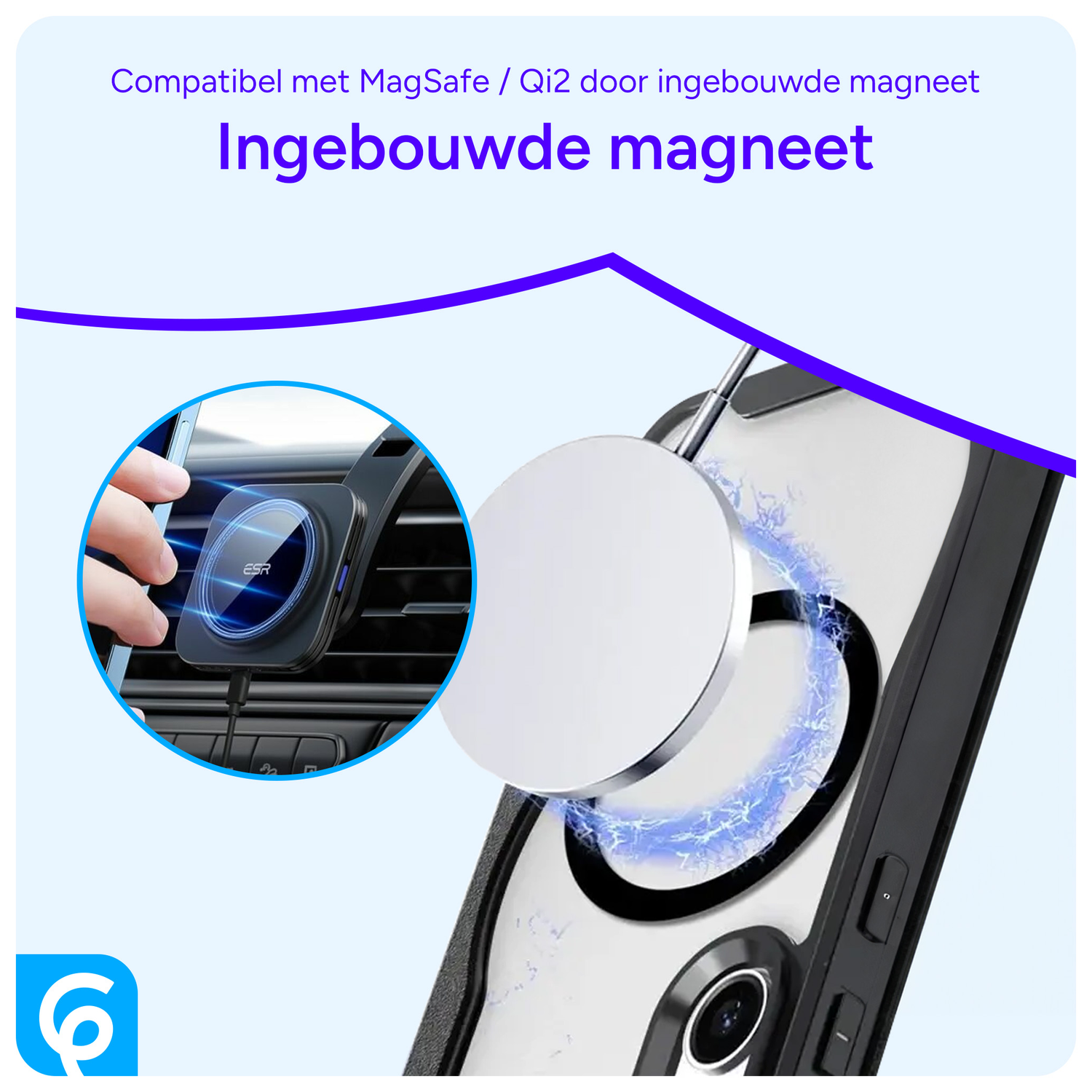Apple iPhone 13 / 14 Hoesje met MagSafe Book Case Zwart afbeelding 5