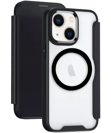 Apple iPhone 14 Plus Hoesje met MagSafe Book Case Zwart Hoesjes