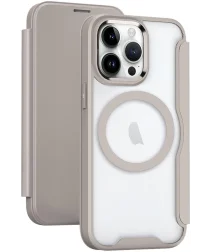 Apple iPhone 14 Pro Max Hoesje met MagSafe Book Case Khaki