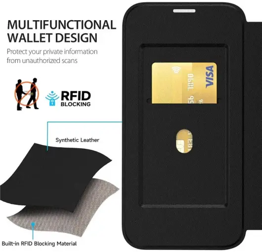 Samsung Galaxy S23 Hoesje met MagSafe Book Case Blauw afbeelding 2