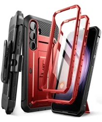 SUPCASE UB Pro Samsung Galaxy S24 Hoesje Full Protect Kickstand Rood