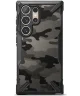 Ringke Fusion X Samsung Galaxy S24 Ultra Hoesje Back Cover Camo Zwart