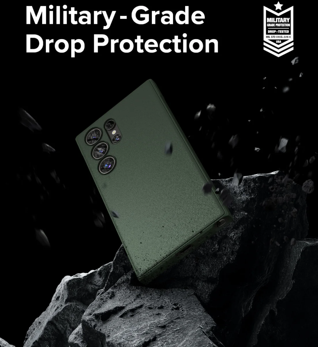 Ringke Onyx Samsung Galaxy S24 Ultra Hoesje TPU Back Cover Groen afbeelding 3