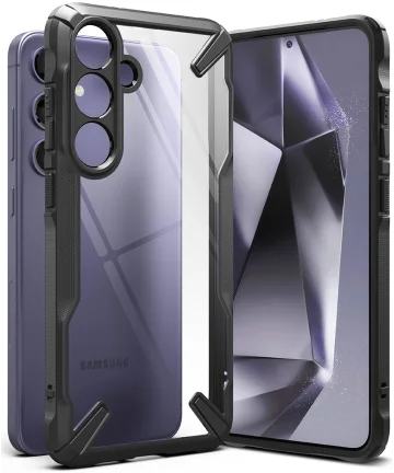 Ringke Fusion X Samsung Galaxy S24 Plus Hoesje Back Cover Zwart Hoesjes