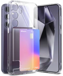 Ringke Fusion Card Samsung Galaxy S24 Hoesje Kaarthouder Transparant