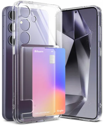 Ringke Fusion Card Samsung Galaxy S24 Hoesje Kaarthouder Transparant Hoesjes