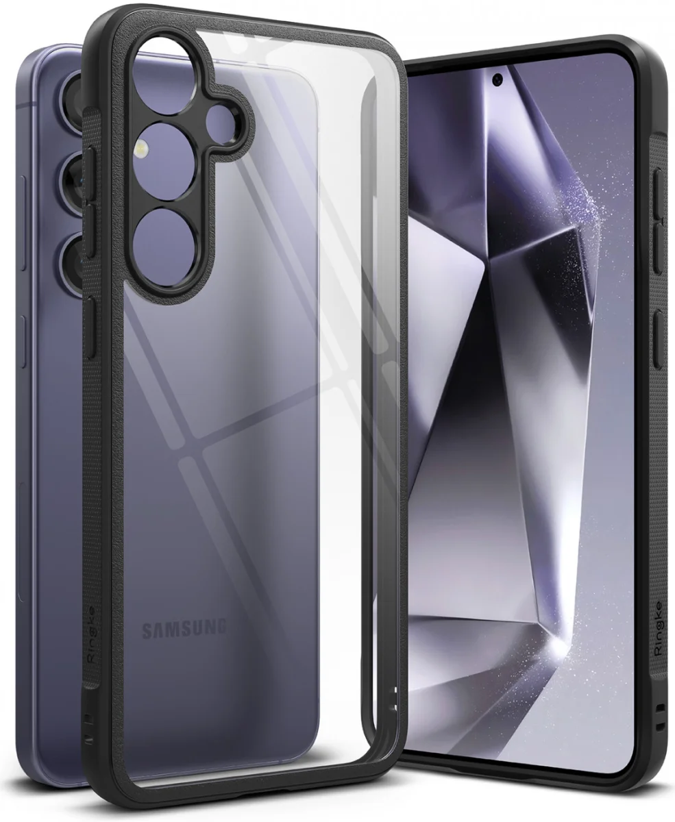 Ringke Fusion Bold Samsung Galaxy S24 Hoesje Transparant Zwart afbeelding 1