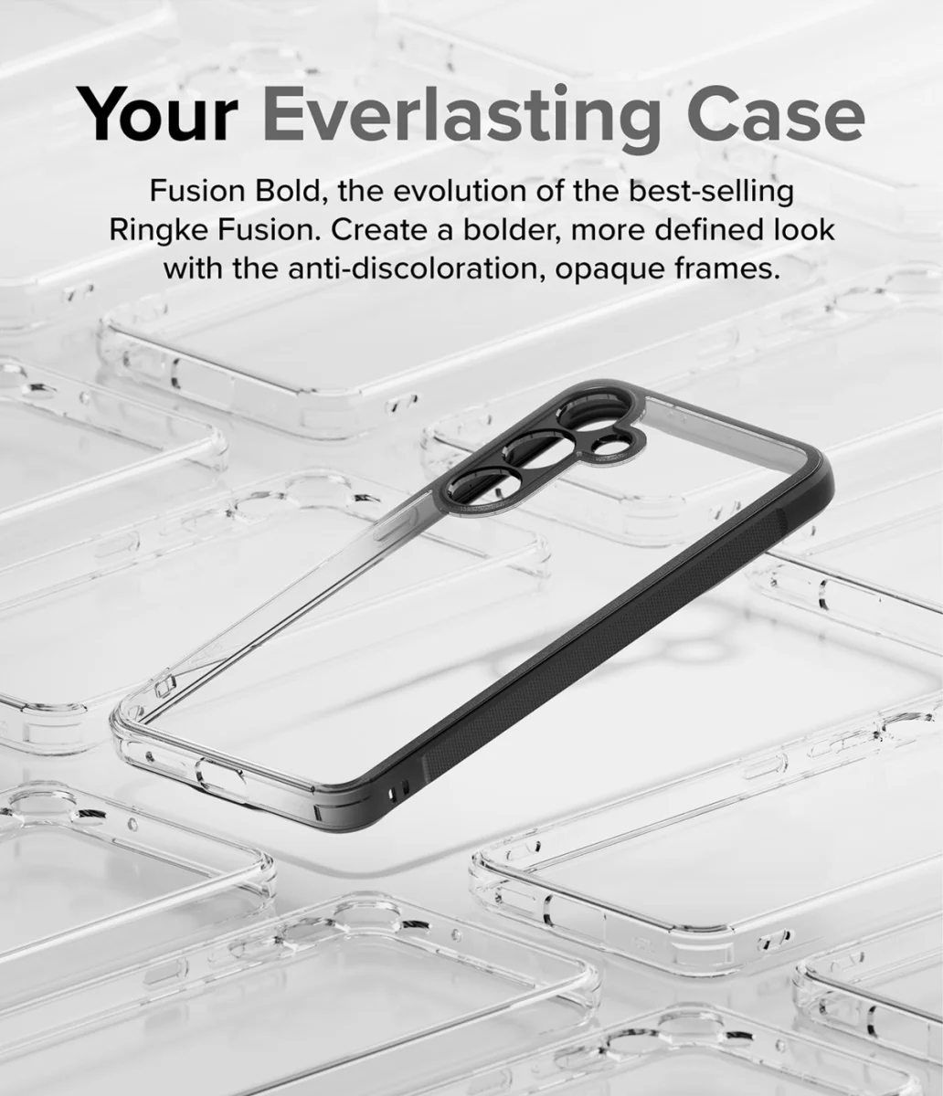 Ringke Fusion Bold Samsung Galaxy S24 Hoesje Transparant Zwart afbeelding 5