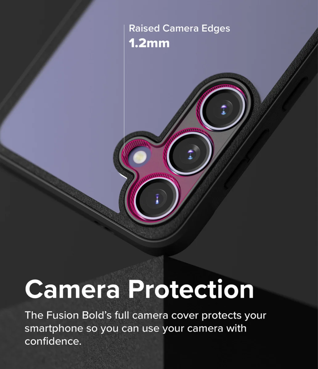 Ringke Fusion Bold Samsung Galaxy S24 Hoesje Transparant Zwart afbeelding 6