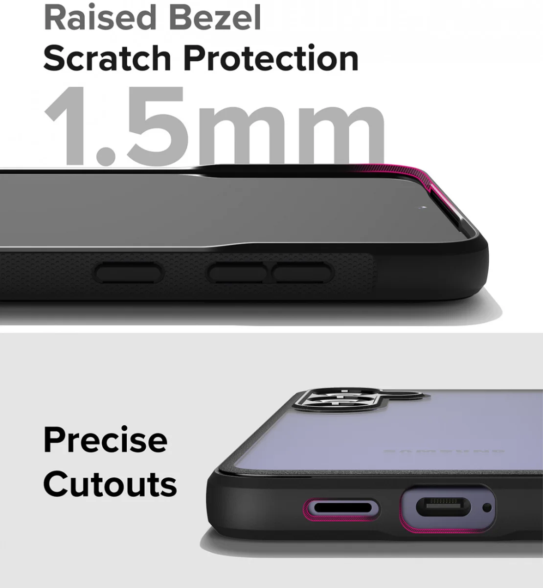 Ringke Fusion Bold Samsung Galaxy S24 Hoesje Transparant Zwart afbeelding 10