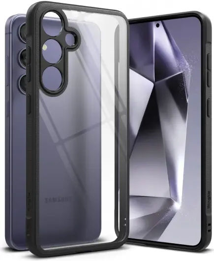 Ringke Fusion Bold Samsung Galaxy S24 Hoesje Transparant Zwart afbeelding 1
