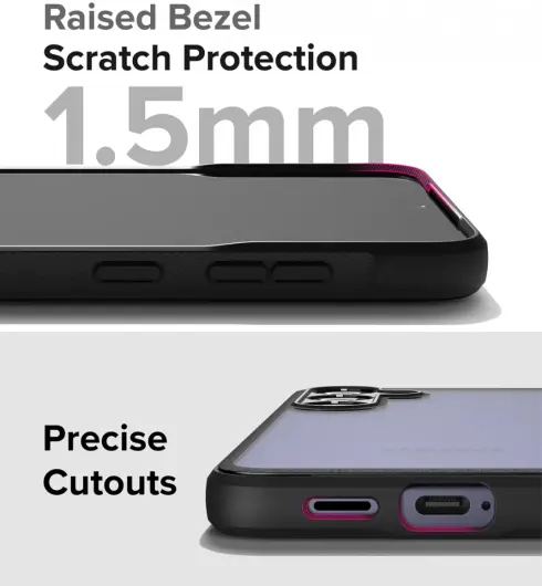 Ringke Fusion Bold Samsung Galaxy S24 Hoesje Transparant Zwart afbeelding 10