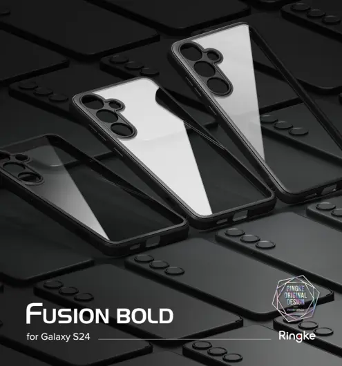 Ringke Fusion Bold Samsung Galaxy S24 Hoesje Transparant Zwart afbeelding 12