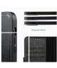 Rosso Element Uitneembaar 2-in-1 Samsung Galaxy A55 Hoesje Zwart
