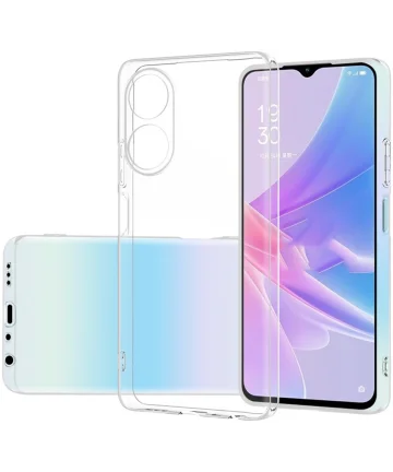 Oppo A78 4G Hoesje Dun TPU Back Cover Transparant Hoesjes
