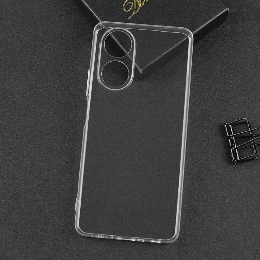 Oppo A78 4G Hoesje Dun TPU Back Cover Transparant afbeelding 2