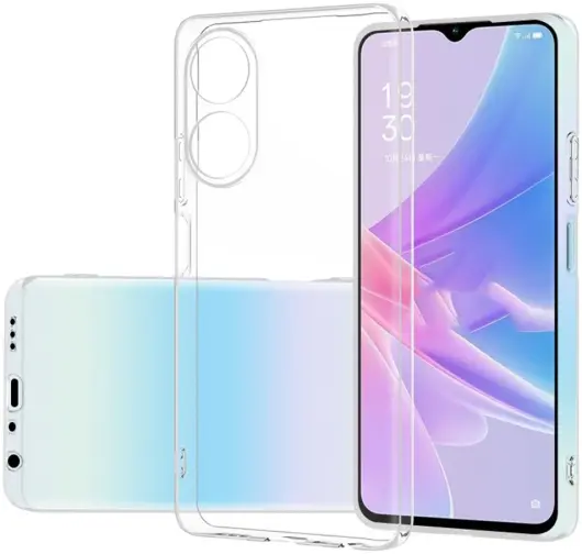 Oppo A78 4G Hoesje Dun TPU Back Cover Transparant afbeelding 1
