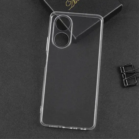 Oppo A78 4G Hoesje Dun TPU Back Cover Transparant afbeelding 2