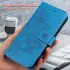Oppo A18 / A38 Hoesje Mandala Bloemen Wallet Book Case Kunstleer Blauw afbeelding 5