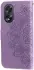 Oppo A18 / A38 Hoesje Mandala Bloemen Wallet Book Case Kunstleer Paars afbeelding 5