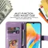 Oppo A18 / A38 Hoesje Mandala Bloemen Wallet Book Case Kunstleer Paars afbeelding 9