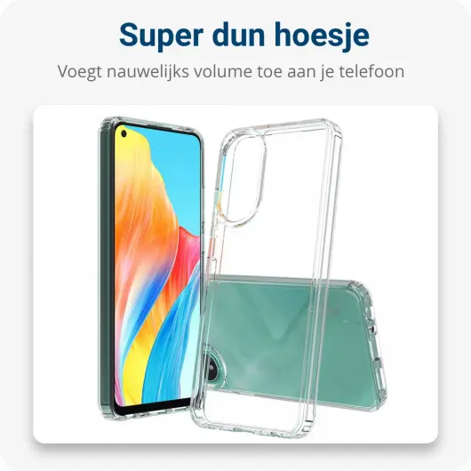 Oppo A78 4G Hoesje met Koord Schokbestendig TPU Transparant afbeelding 5