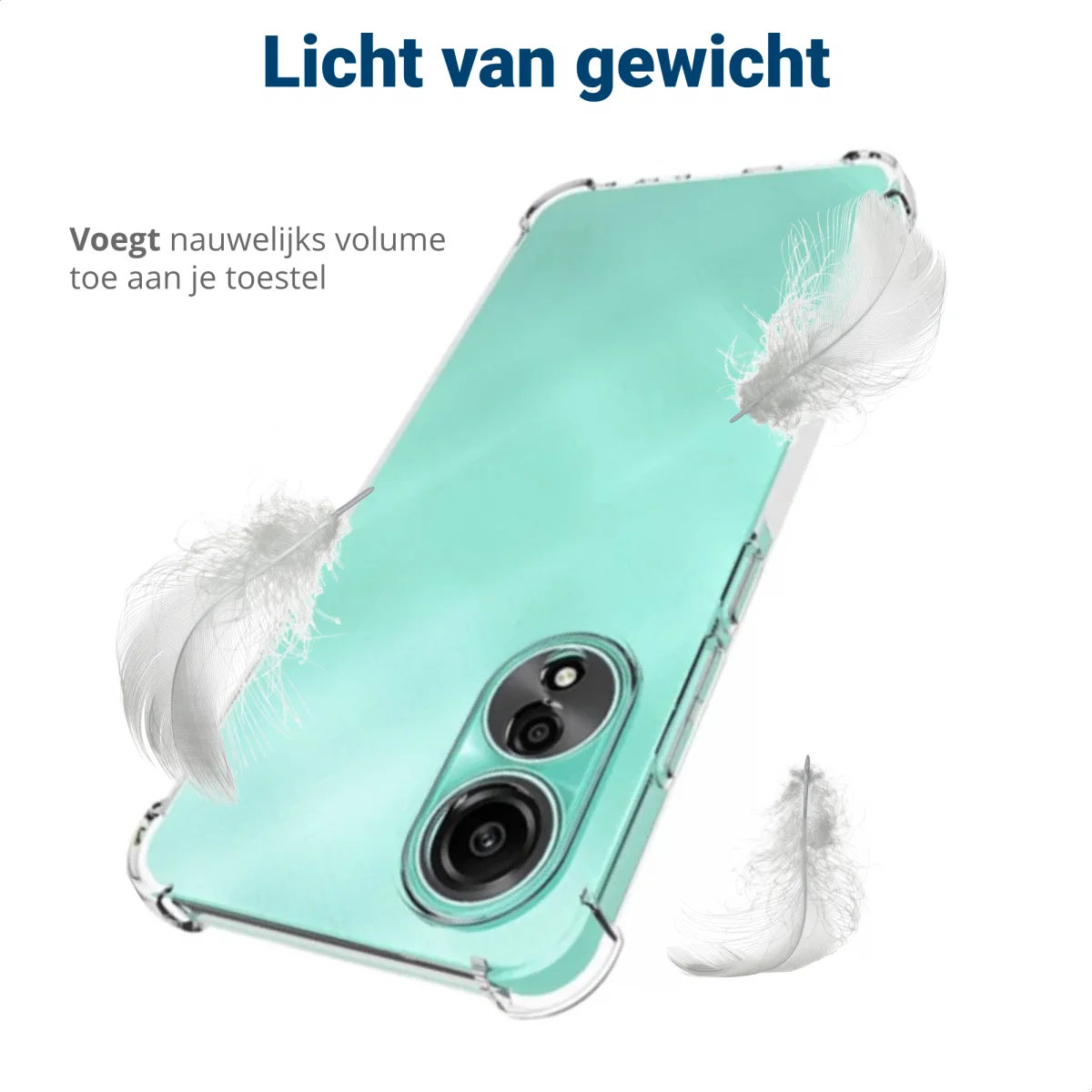 Oppo A78 4G Hoesje Schokbestendig en Dun TPU Back Cover Transparant afbeelding 7