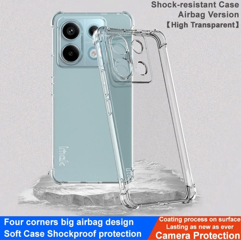 Imak Xiaomi Redmi Note 13 Pro 5G / Poco X6 Hoesje Schokbestendig Clear afbeelding 2