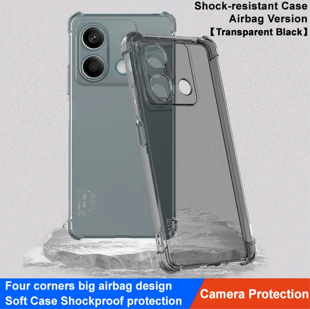 Imak Xiaomi Redmi Note 13 5G Hoesje Schokbestendig TPU Clear Zwart afbeelding 2