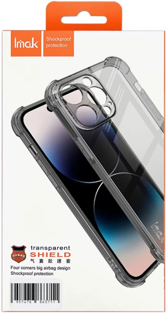 Imak Xiaomi Redmi Note 13 5G Hoesje Schokbestendig TPU Clear Zwart afbeelding 6