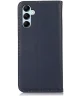 KHAZNEH Samsung Galaxy S24 Hoesje RFID Book Case Leer Blauw
