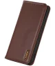KHAZNEH Samsung Galaxy S24 Hoesje RFID Book Case Leer Bruin
