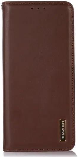 KHAZNEH Samsung Galaxy S24 Hoesje RFID Book Case Leer Bruin afbeelding 6