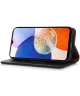 KHAZNEH Samsung Galaxy S24 Ultra Hoesje RFID Book Case Leer Zwart