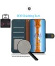 KHAZNEH Samsung S24 Ultra Hoesje RFID Book Case Leer Groen