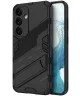 Samsung Galaxy S24 Hoesje Shockproof Kickstand Back Cover Zwart