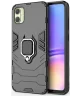 Samsung Galaxy A05 4G Hoesje Shockproof Kickstand Back Cover Zwart