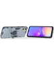 Samsung Galaxy A05 4G Hoesje Shockproof Kickstand Back Cover Blauw