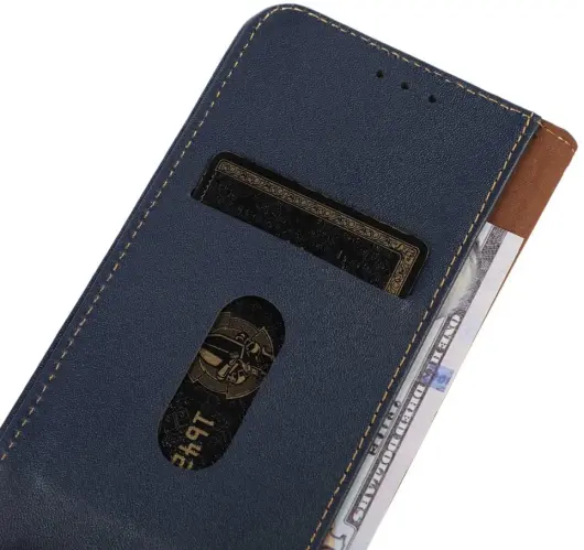 KHAZNEH Xiaomi 14 Hoesje Retro Wallet Book Case Blauw afbeelding 5