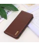 KHAZNEH Xiaomi 14 Hoesje Retro Wallet Book Case Bruin
