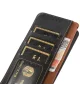 KHAZNEH Google Pixel 8a Hoesje RFID Book Case Leer Zwart