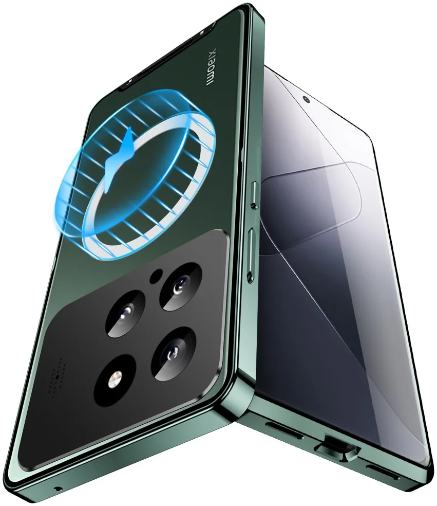 Xiaomi 14 Aroma Design Hoesje met MagSafe Schokbestendig Groen afbeelding 10