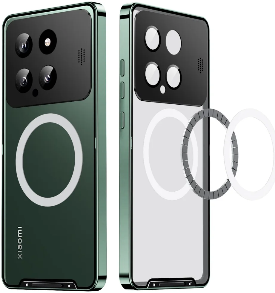 Xiaomi 14 Aroma Design Hoesje met MagSafe Schokbestendig Groen afbeelding 11