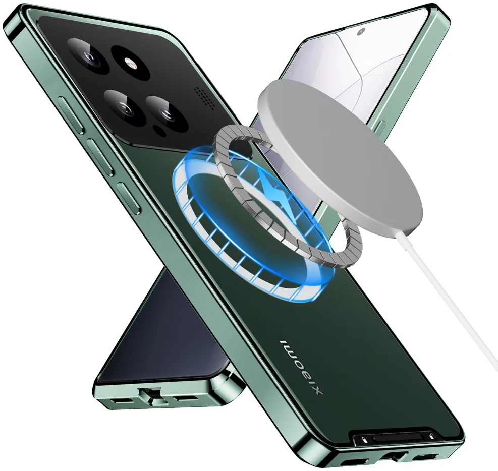 Xiaomi 14 Aroma Design Hoesje met MagSafe Schokbestendig Groen afbeelding 2