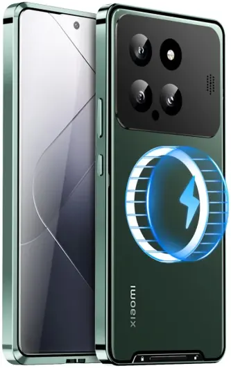 Xiaomi 14 Aroma Design Hoesje met MagSafe Schokbestendig Groen afbeelding 1