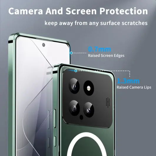 Xiaomi 14 Aroma Design Hoesje met MagSafe Schokbestendig Groen afbeelding 4