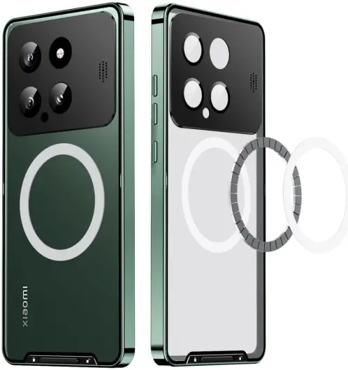 Xiaomi 14 Aroma Design Hoesje met MagSafe Schokbestendig Groen afbeelding 11
